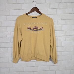 Fifth Sun Yellow Yellowstone Wyoming Sweatshirt